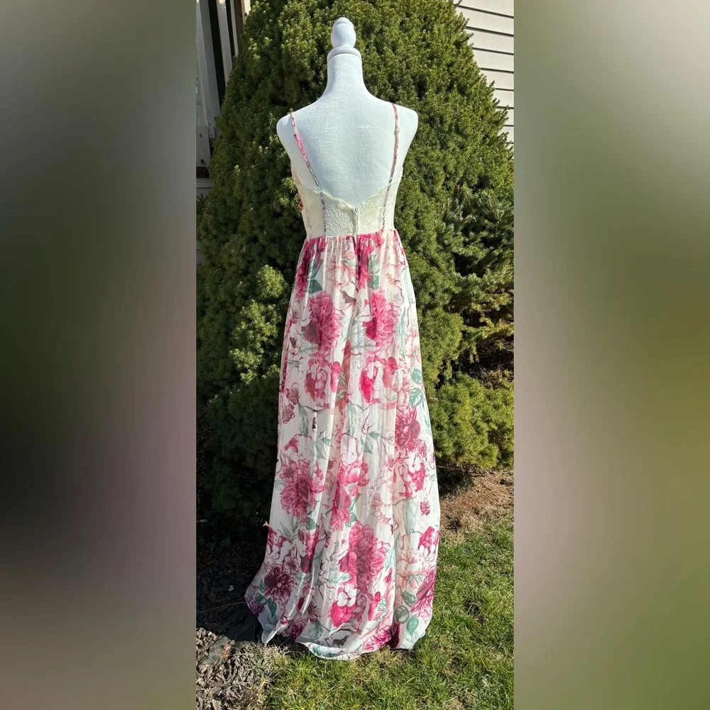 City Studio - Worn Once! Floral formal floor length dress - Picture 3 of 4